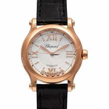 Thumbnail von Chopard Happy Sport 274893-5011 - Happy Sport Automatic White dial with a guilloche pattern Dial Rose Gold Lad </h1>