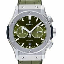 Thumbnail von Hublot Classic Fusion Chronograph 541.NX.8970.LR - Classic Fusion Automatic Green Dial Titanium Men's Watch </h1>