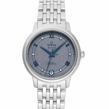  Omega De Ville Prestige 424.10.33.20.56.002 - De Ville Prestige Co-Axial 32.7 mm Automatic Grey Dial Diamonds Ladi </h1> 