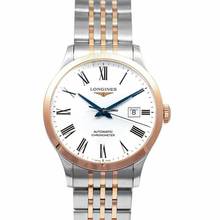 Thumbnail von Longines Record L28215117 - Record Automatic White Dial Men's Watch </h1>