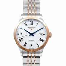Thumbnail von Longines Record L28205117 - Record Automatic White Dial Men's Watch </h1>