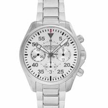 Thumbnail von Hamilton Khaki Pilot H64666155 - Khaki Aviation Pilot Auto Chrono White Steel 42mm </h1>