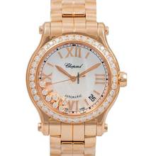 Thumbnail von Chopard Happy Sport 274808-5007 - Happy Sport Automatic Mother of Pearl Dial 18k Rose Gold Ladies Watch </h1>