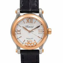Thumbnail von Chopard Happy Sport 278573-6013 - Happy Sport Automatic Silver Dial Stainless Steel Ladies Watch </h1>