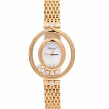 Thumbnail von Chopard Happy Diamonds 209421-5001 - Happy Diamonds Quartz mother-of-pearl guilloché Dial 18k Rose Gold Men's Wat </h1>