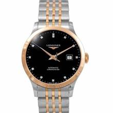 Thumbnail von Longines Record L28215577 - Record Automatic Black Dial Men's Watch </h1>