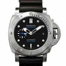 Thumbnail von Panerai Submersible PAM00973 - Submersible Automatic Black Dial 42 mm Men's Watch </h1>