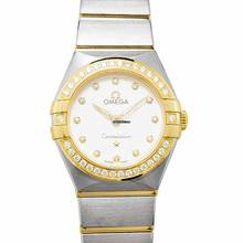  Omega Constellation Quartz 131.25.25.60.52.002 - Constellation Manhattan Quartz 25 mm Quartz Silver Dial Diamonds Yel </h1> 