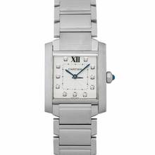  Cartier Tank Française WE110007 - Tank Francaise 30 mm Quartz Silver Dial Stainless Steel Diamonds Ladies Watch </h1> 