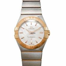  Omega Constellation Quartz 123.20.27.60.05.001 - Constellation Quartz 27 mm White Dial Red Gold Ladies Watch </h1> 