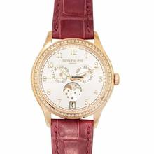  Patek Philippe Annual Calendar 4947R-001 - Complications Annual Calendar Automatic Silver Dial Diamonds Rose Gold Ladies </h1> 