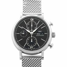 Thumbnail von IWC Portofino Chronograph IW391030 - Portofino Chronograph Automatic Black Dial Men's Watch </h1>
