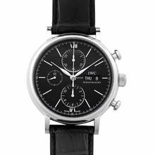 Thumbnail von IWC Portofino Chronograph IW391029 - Portofino Chronograph Automatic Black Dial Men's Watch </h1>
