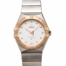 Thumbnail von Omega Constellation 131.20.28.60.52.001 - Constellation Manhattan Quartz 28 mm Quartz Silver Dial Sedna Gold </h1>