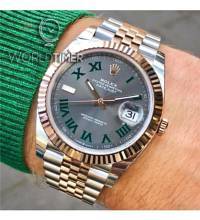 Rolex [NEW] Datejust 41mm Mens 126331 Slate/Roman Jubilee Watch