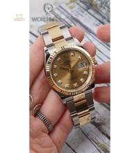 Rolex [NEW 2018 MODEL] DateJust 36mm 126233G Champagne Diamond Dial Oyster