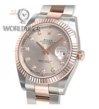 Rolex [NEW] DATEJUST 41mm 126331G Mens Oyster Pink Diamond Dial Watch