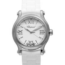 Thumbnail von Chopard Happy Sport 278590-3001 - Happy Diamonds Quartz White Dial Stainless Steel Ladies Watch </h1>