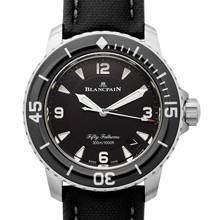 Thumbnail von Blancpain Fifty Fathoms 5015-12B30-B52A - Fifty Fathoms Automatique Titanium / Black / Canvas 45mm </h1>