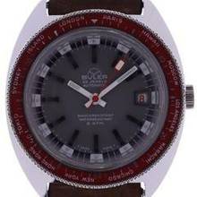 Thumbnail von Buler Gents automatic World Time Wristwatch 25 Jewel Automatic • Shock-Restistant • Waterresistant 6 ATM </h1>