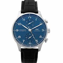 Thumbnail von IWC Portugieser Chronograph IW371606 - Portugieser Automatic Chronograph Blue Dial Men's Watch </h1>