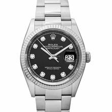 Thumbnail von Rolex Datejust 36 126234-0028 - Datejust 36 Automatic Black Dial Diamond Indexes Ladies Jubilee Watch </h1>