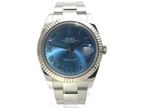 Thumbnail von Rolex Datejust 41 Edelstahl Weißgold 126334 Blau Römisch Oyster </h1>