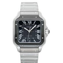 Thumbnail von Cartier Santos WSSA0037 - Santos de Cartier Automatic grey Dial stainless steel Men's Watch </h1>