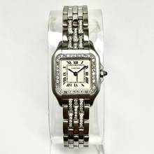 Thumbnail von Cartier Panthère Quartz 23mm Steel 0.55TCW Diamond Watch </h1>