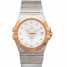  Omega Constellation 123.20.35.20.52.001 - Constellation Co-Axial 35 mm Automatic Silver Dial Diamond Markers U </h1> 