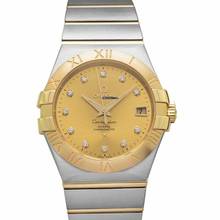  Omega Constellation 123.20.35.20.58.001 - Constellation Co-Axial 35 mm Automatic Champagne Dial Diamond Indexe </h1> 
