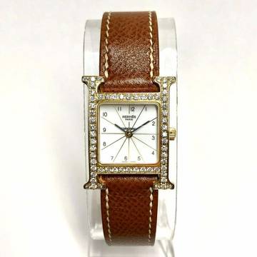  Hermès H 1.201 2 tone diamond bezel ~1TCW </h1> 