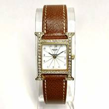  Hermès H 1.201 2 tone diamond bezel ~1TCW </h1> 