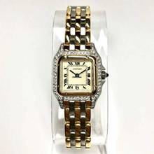  Cartier Panthère 23mm 3 row gold Diamond Watch </h1> 