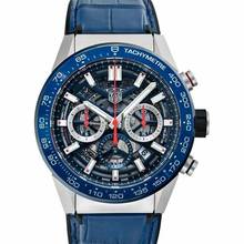 Thumbnail von TAG Heuer Carrera CBG2A11.FC6460 - Carrera Calibre Heuer 02 Automatic Blue Skeleton Dial Men's Watch </h1>