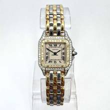 Thumbnail von Cartier Panthère 23mm Quartz 3 Row Gold 0.87TCW DIAMOND Watch </h1>