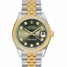 Thumbnail von Rolex Datejust 31 278273-0030 - Datejust 31 Automatic Green Dial Diamond Indexes Steel And 18ct Yellow Gold </h1>