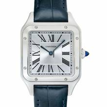 Thumbnail von Cartier Santos Dumont WSSA0032 - Santos-Dumont XL Model Manual-Winding Silver Dial Men's Watch </h1>