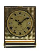 Thumbnail von Jaeger-LeCoultre Memovox Gents rectangular Travel Clock Pocket Watch Memovox Alarm and small Desk Clock </h1>