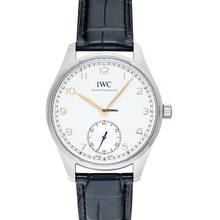Thumbnail von IWC Portugieser Automatik IW358303 - Portugieser Automatic Silver Dial Black Leather Men's Watch </h1>