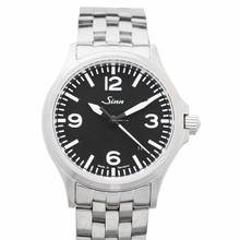 Thumbnail von Sinn 556 556.014 - 556 A Black Dial Stainless Steel Fine Link 38.5mm </h1>