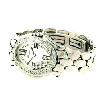  Chopard Happy Sport Quartz 29mm Steel 7 Floating DIAMONDS ~2.5TCW Watch </h1> 