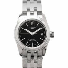 Thumbnail von Tudor Glamour Date 51000-0009 - Glamour Automatic Black Dial Stainless Steel Ladies Watch </h1>