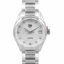 Thumbnail von TAG Heuer Carrera Lady WBK1318.BA0652 - Carrera Montre Quartz White Mother of Pearl Dial Diamond Index Ladies Wat </h1>