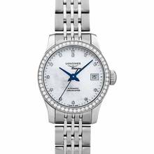 Thumbnail von Longines Record L23200876 - Record Automatic Mother of Pearl Dial Stainless Steel Ladies Watch </h1>
