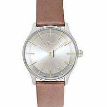 Thumbnail von Sinn 1739.011 - Classic Timepieces 1739 Sliver Dial Calfskin Gold-brown Seamless Leather Watch </h1>
