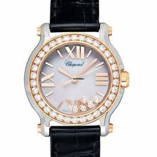 Thumbnail von Chopard Happy Sport 278509-6006 - Happy Sport Quartz Mother of Pearl Dial Bicolour Ladies Watch </h1>
