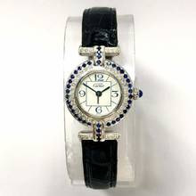 Thumbnail von Cartier COLISÈE 24mm GP Silver DIAMONDS & Blue SAPPHIRES Watch </h1>