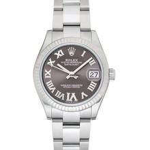 Thumbnail von Rolex Datejust 31 278274-0027 - Datejust 31 Automatic Grey Dial Fluted Roman Oyster Ladies Watch </h1>