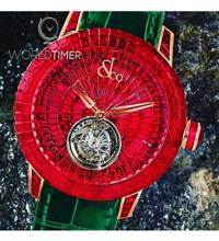 Jacob & Co. 捷克豹 [NEW][LIMITED 3 PIECE] Caviar Tourbillon Ruby CV201.40.BR.UB.A (Retail:HK$14,317,500)